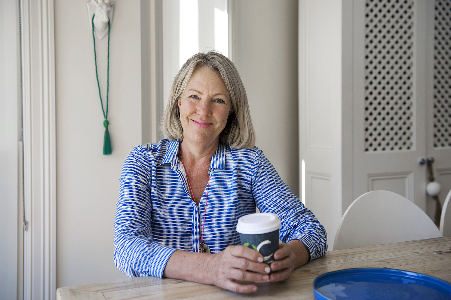 Flight attendant Susie at home