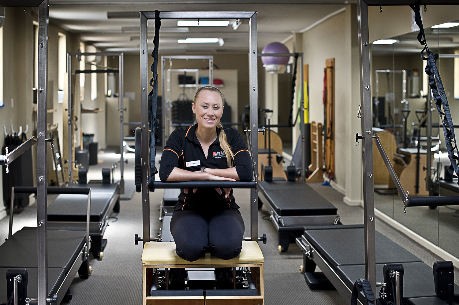 Venus Brutnall in one of the Premier Pilates studios she manages