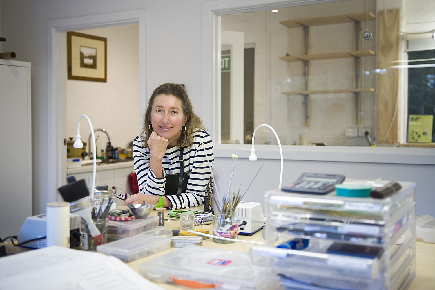 jane ruljancich in her home jewellery studio2